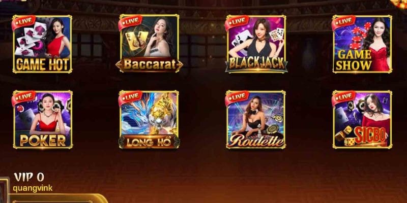 Kho game Casino đầy bất ngờ, đặc sắc và đa dạng sản phẩm